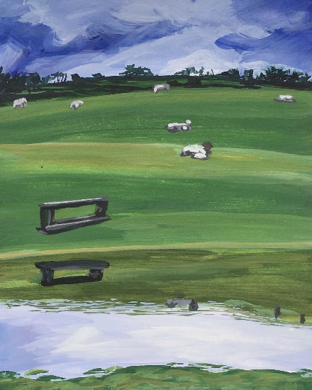 A picture containing grass, outdoor, field, green Description automatically generated