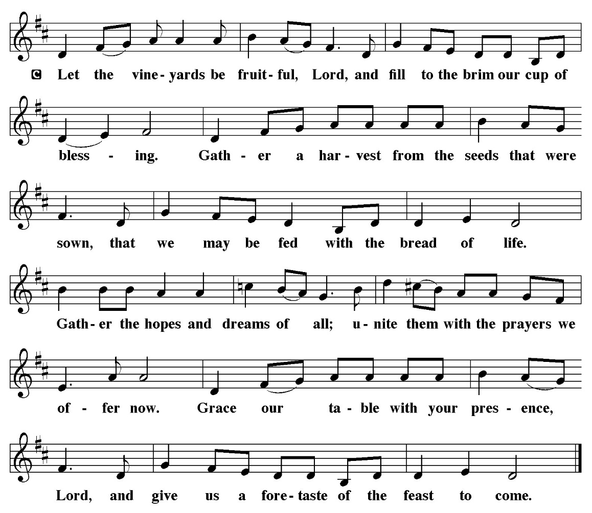 A sheet music with text Description automatically generated